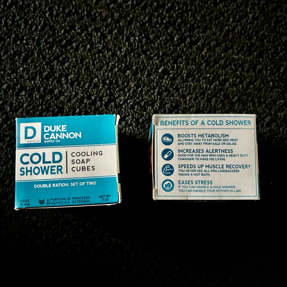Duke Cannon Cold Shower 🚿 Cooling Soap Cubes - Picture 2 of 2